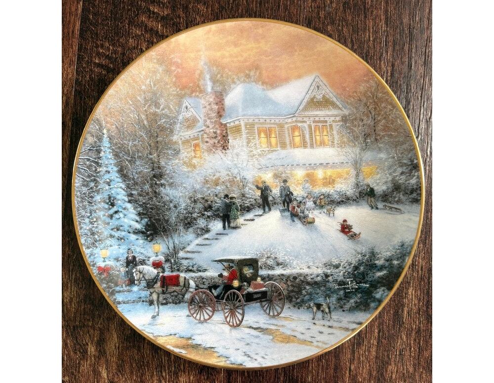 Thomas Kinkade "All Friends Are Welcome" Collector Plate - First Issue